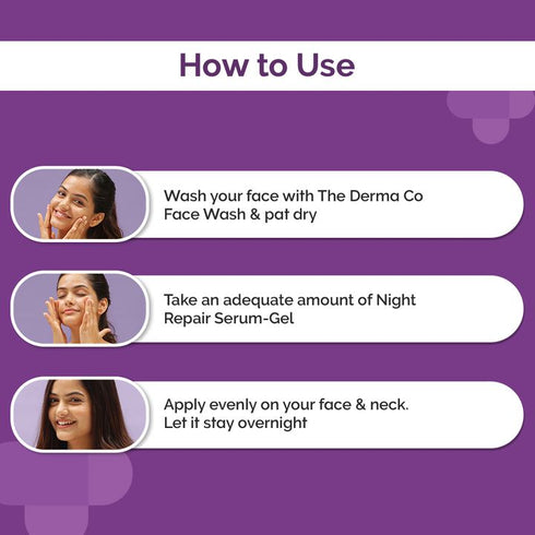 Derma 1% Kojic + Arbutin Night Repair Face Serum|Gel